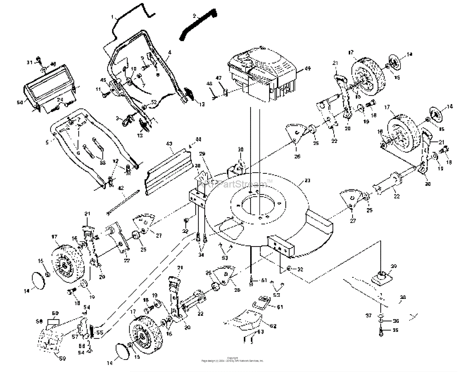 Husqvarna 51 MD (954065801A) (1994-07) Parts Diagram for General Assembly