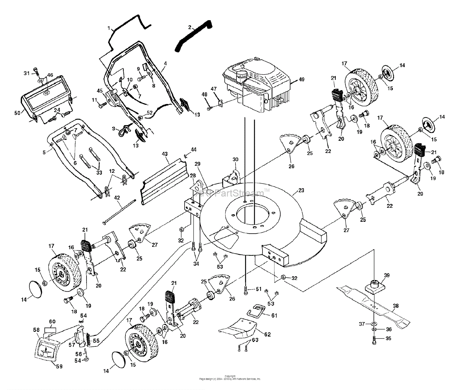 Husqvarna 51 MD (954076801A) (1995-08) Parts Diagram for General Assembly