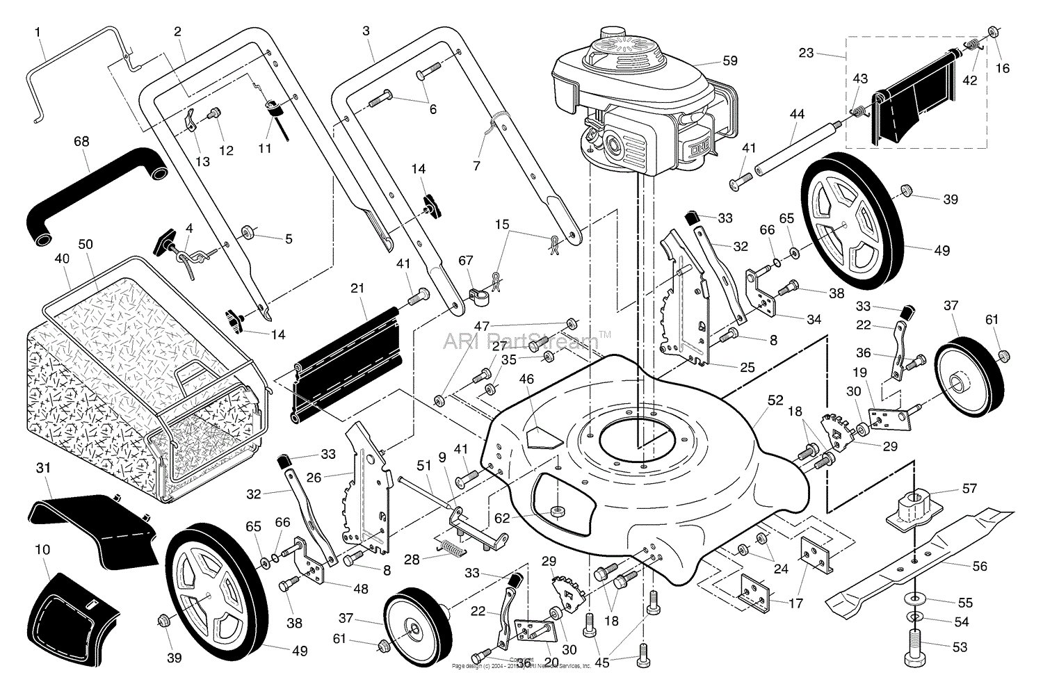 Husqvarna 532168360 Lawn Mower Height Adjuster Walk-Behind Lawn Mowers