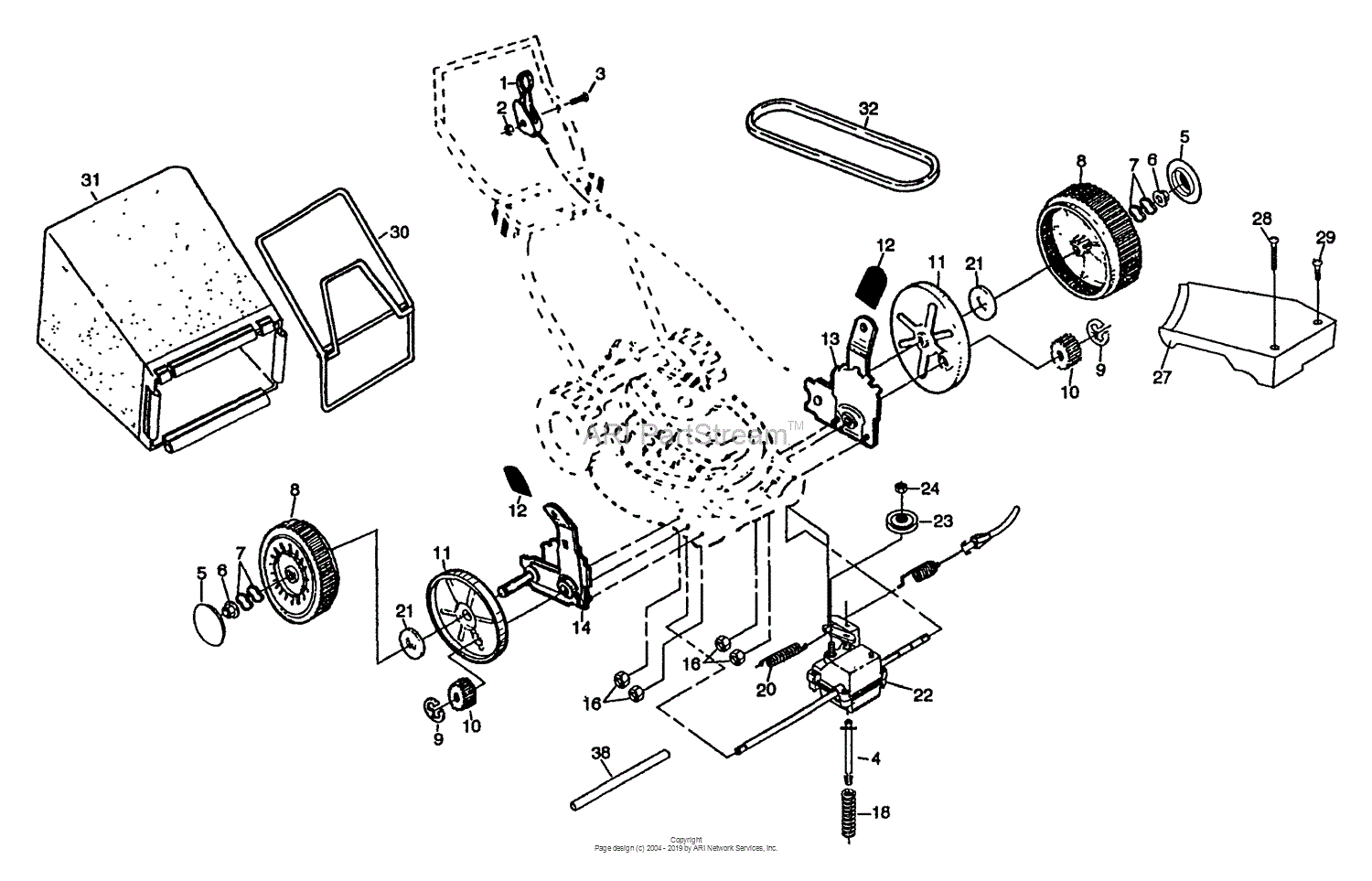 Husqvarna 56 HS (954140039A) (1996-10) Parts Diagram for Repair Parts (B)