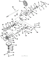 Husqvarna 600 C (2000-03) Parts Diagram for Friction Wheel & Adjusters