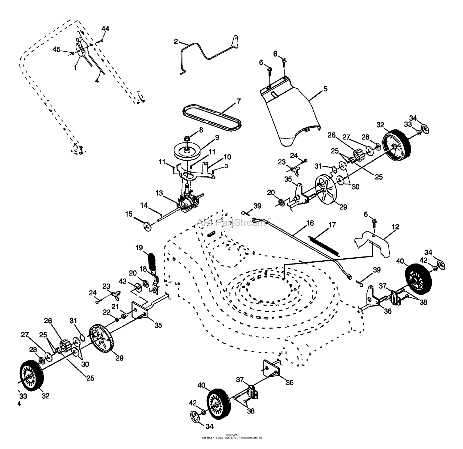 Husqvarna 6521 RSA (6522RRA) (2000-01) Parts Diagram for Repair Parts (B)