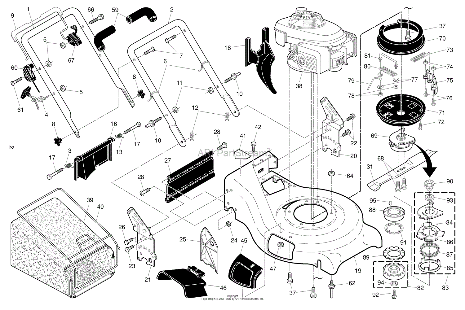 Husqvarna 7021 Rb 96143005500 2009 11 Parts Diagram For Frame