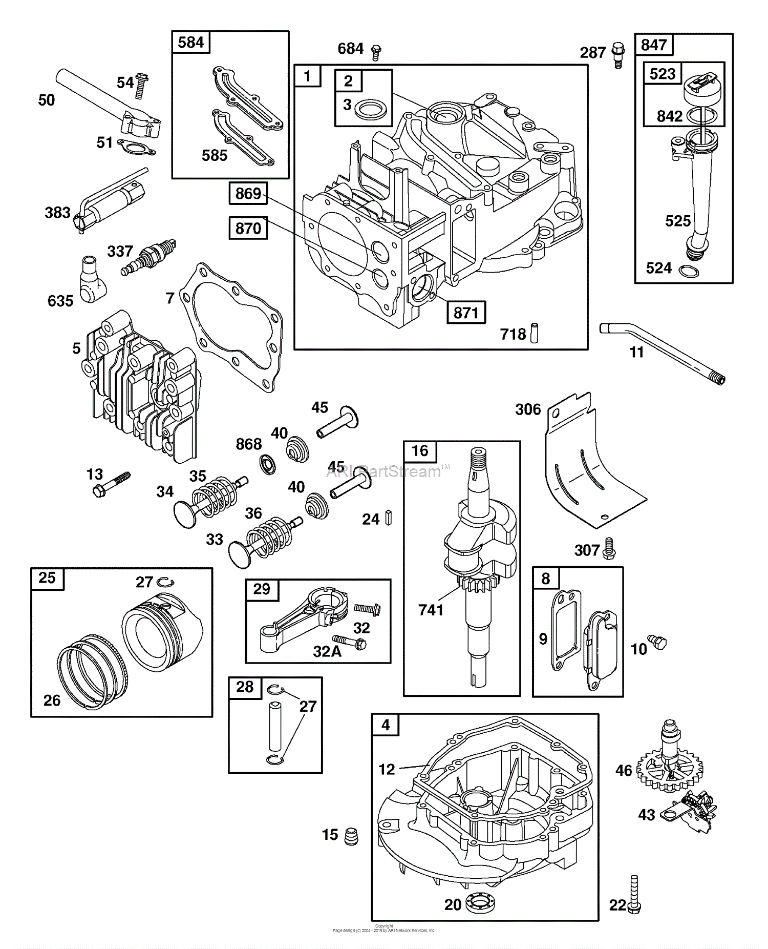 Husqvarna 917.375810 (2006-05) Parts Diagram for Briggs & Stratton 4 ...