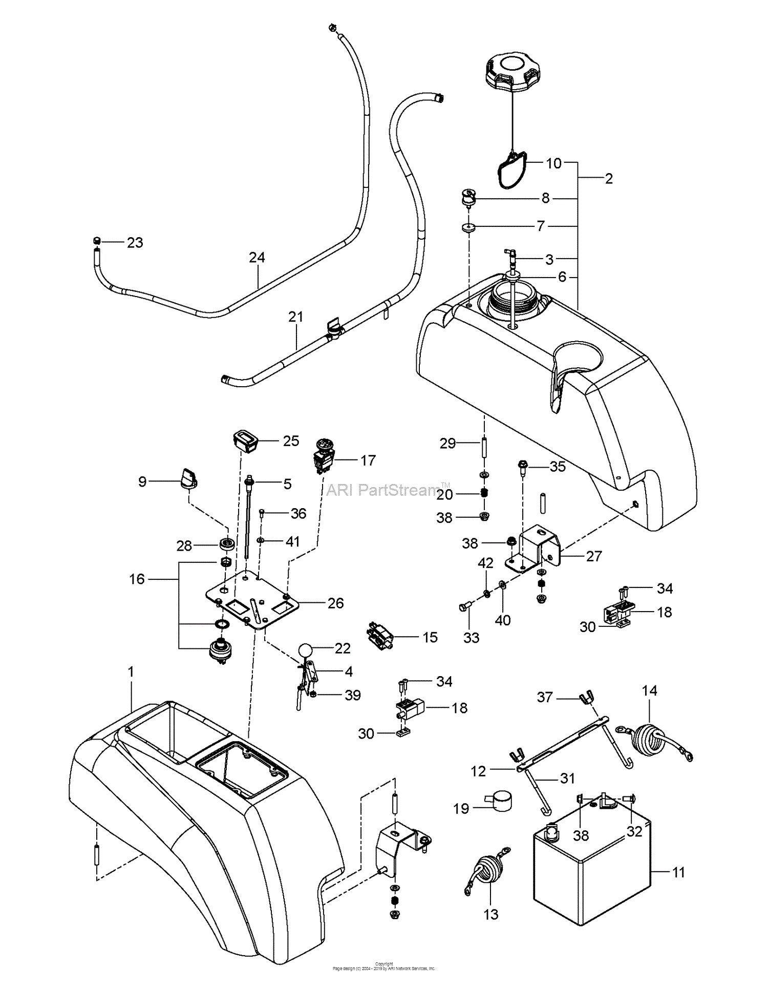 Husqvarna M-ZT61 - 967045501-00 (2016-12) Parts Diagram for IGNITION SYSTEM