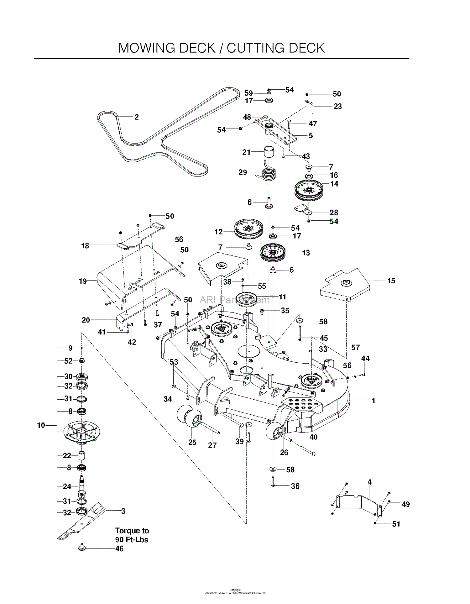 Husqvarna PZ5426FX - 966614001 (2012-04) Parts Diagram for MOWER DECK ...