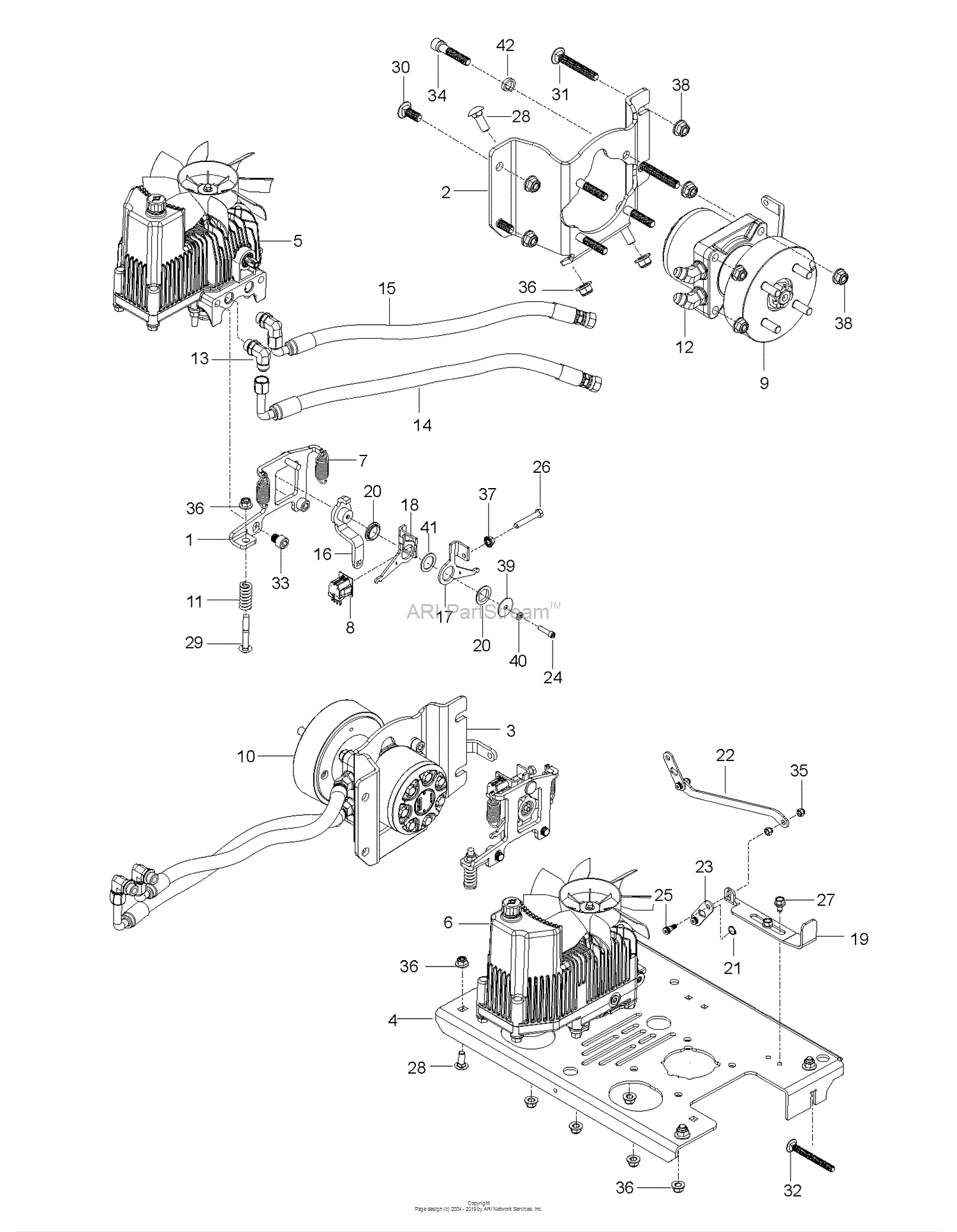 Husqvarna V554 - 96767260100 (2017-11) Parts Diagram for HYDRAULIC PUMP ...