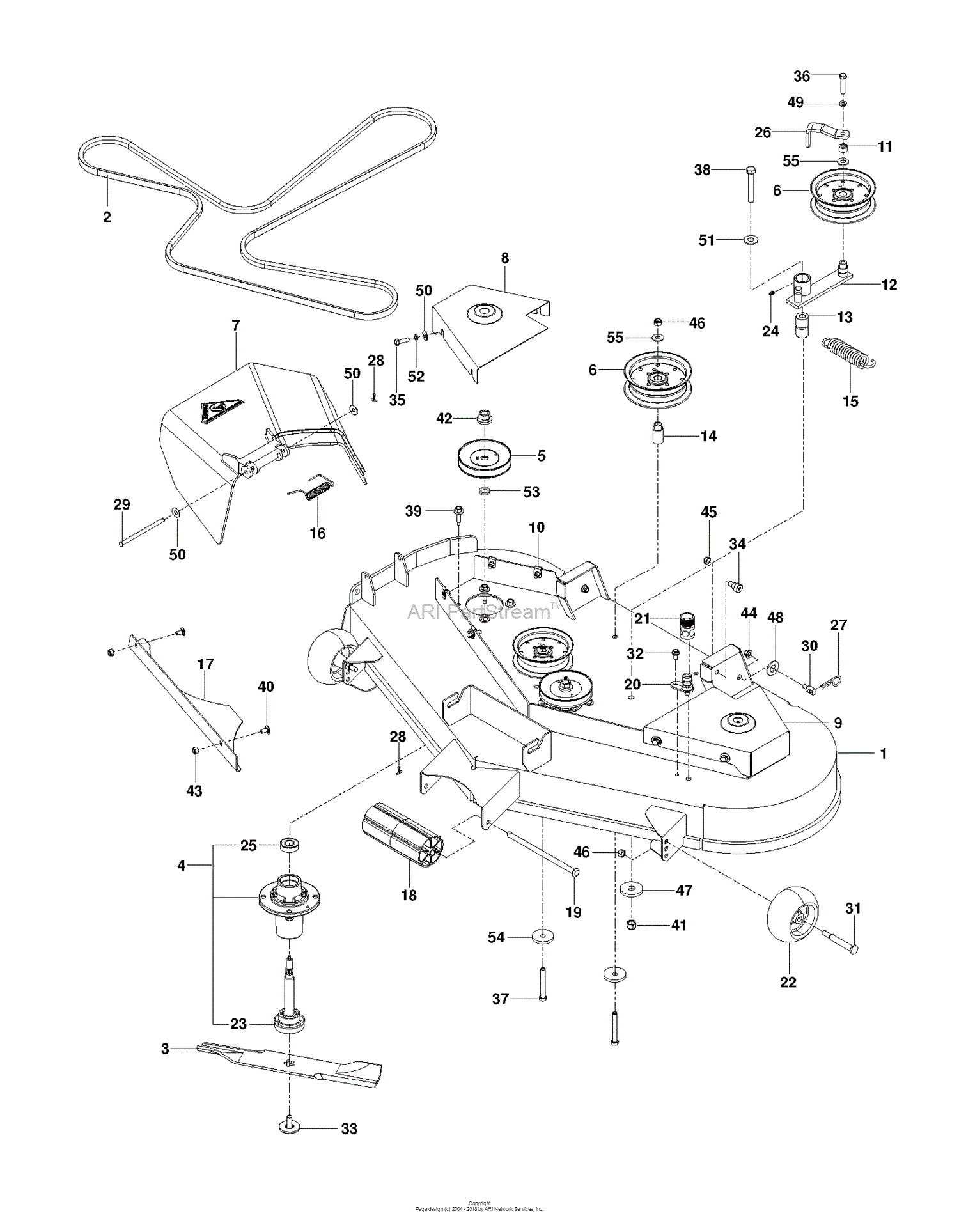 Husqvarna EZ 4824TF BF - 966659502 (2012-06) Parts Diagram for MOWER ...