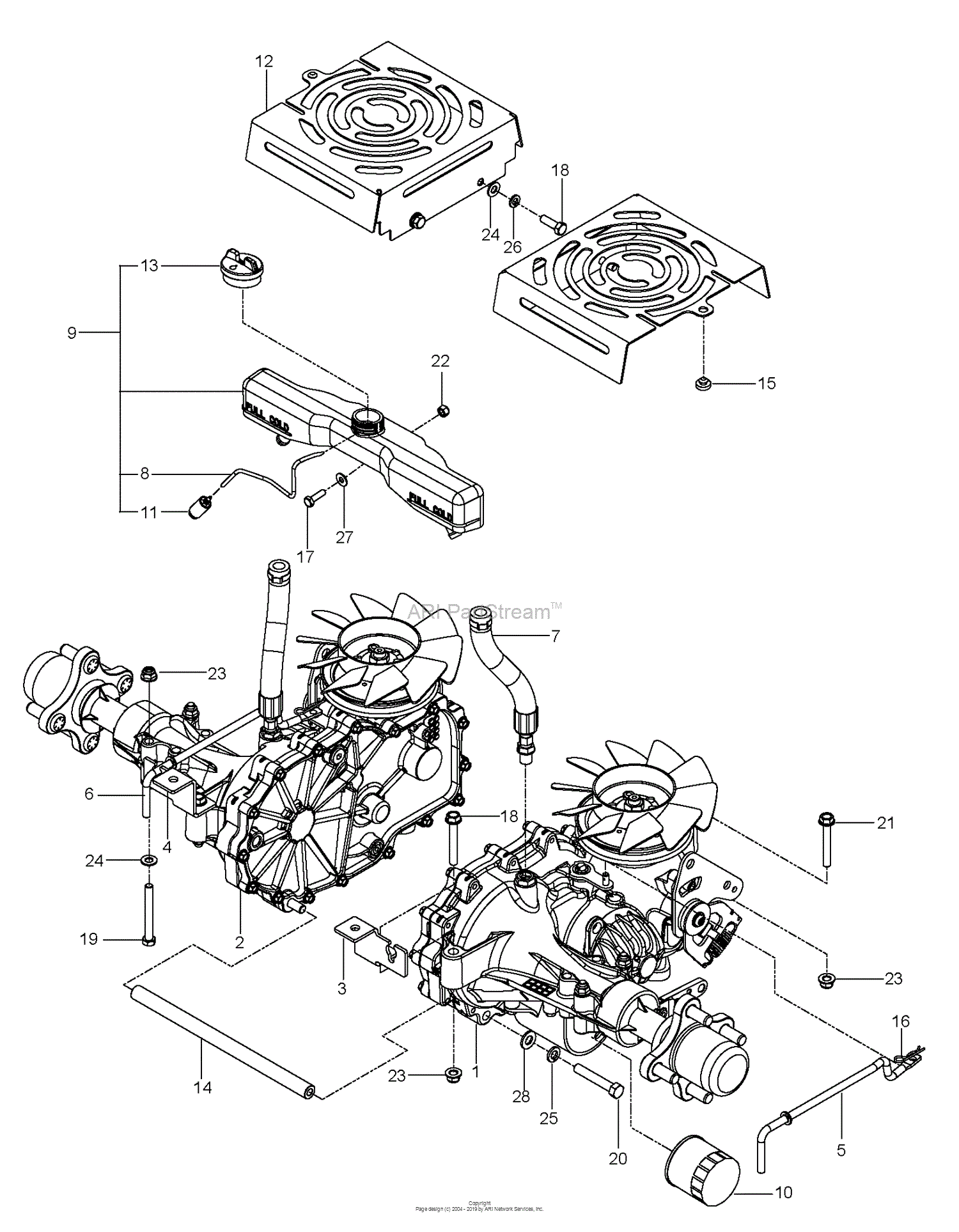 Husqvarna Z248f Deck Belt Diagram