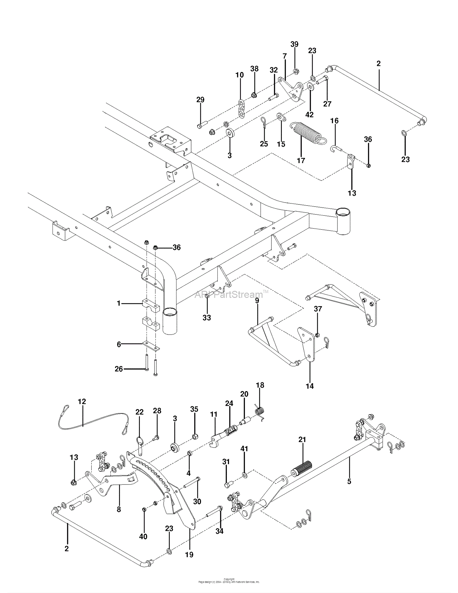 Husqvarna MZ 52 - 967277404 (2013-08) Parts Diagram for MOWER LIFT ...