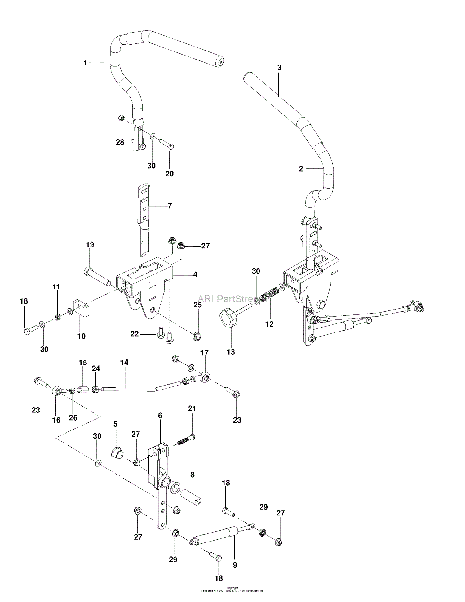 Husqvarna MZ 61 - 967277502 (2013-11) Parts Diagram for STEERING