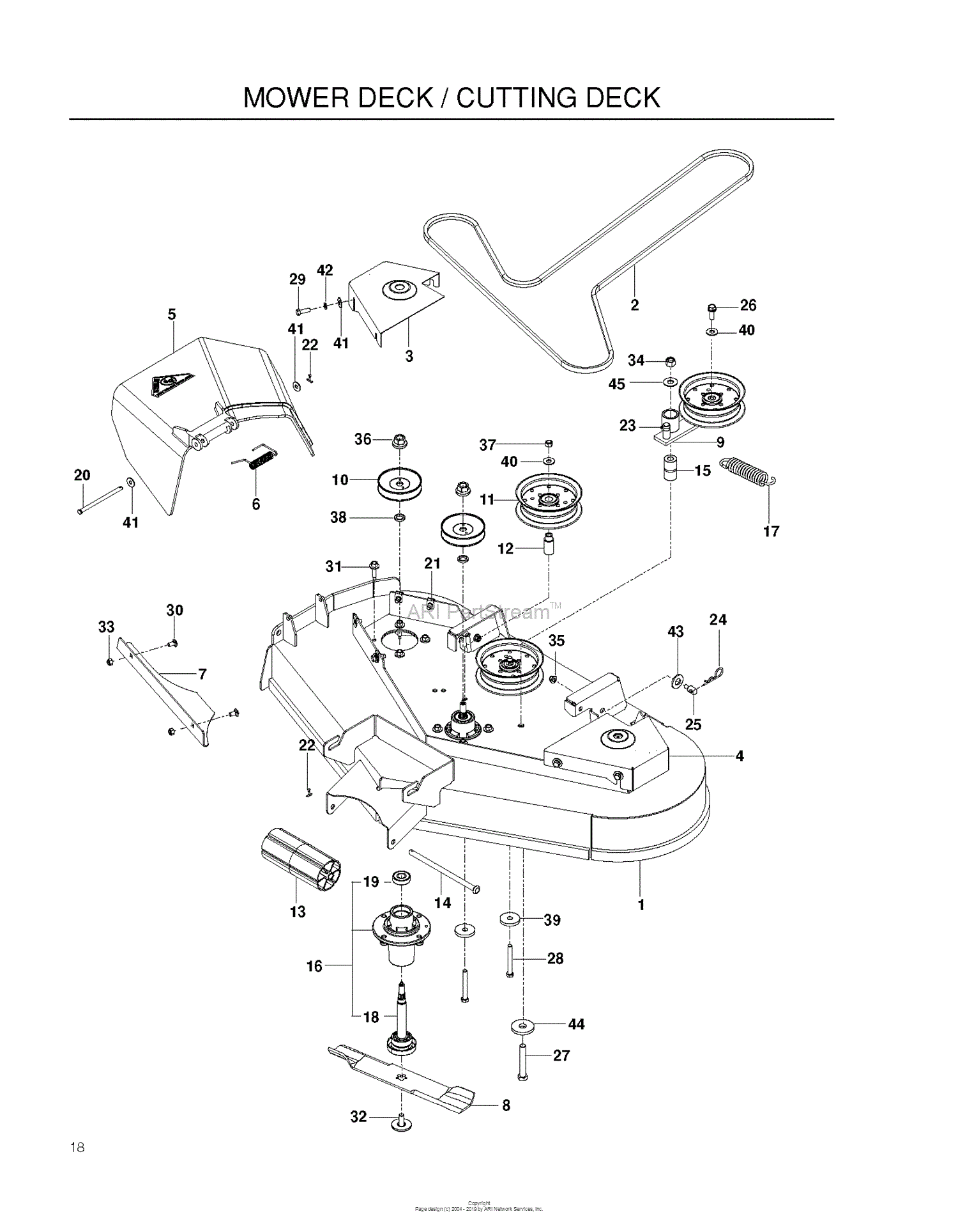 Husqvarna RZ4222F - 967036501 (2011-12) Parts Diagram for MOWER