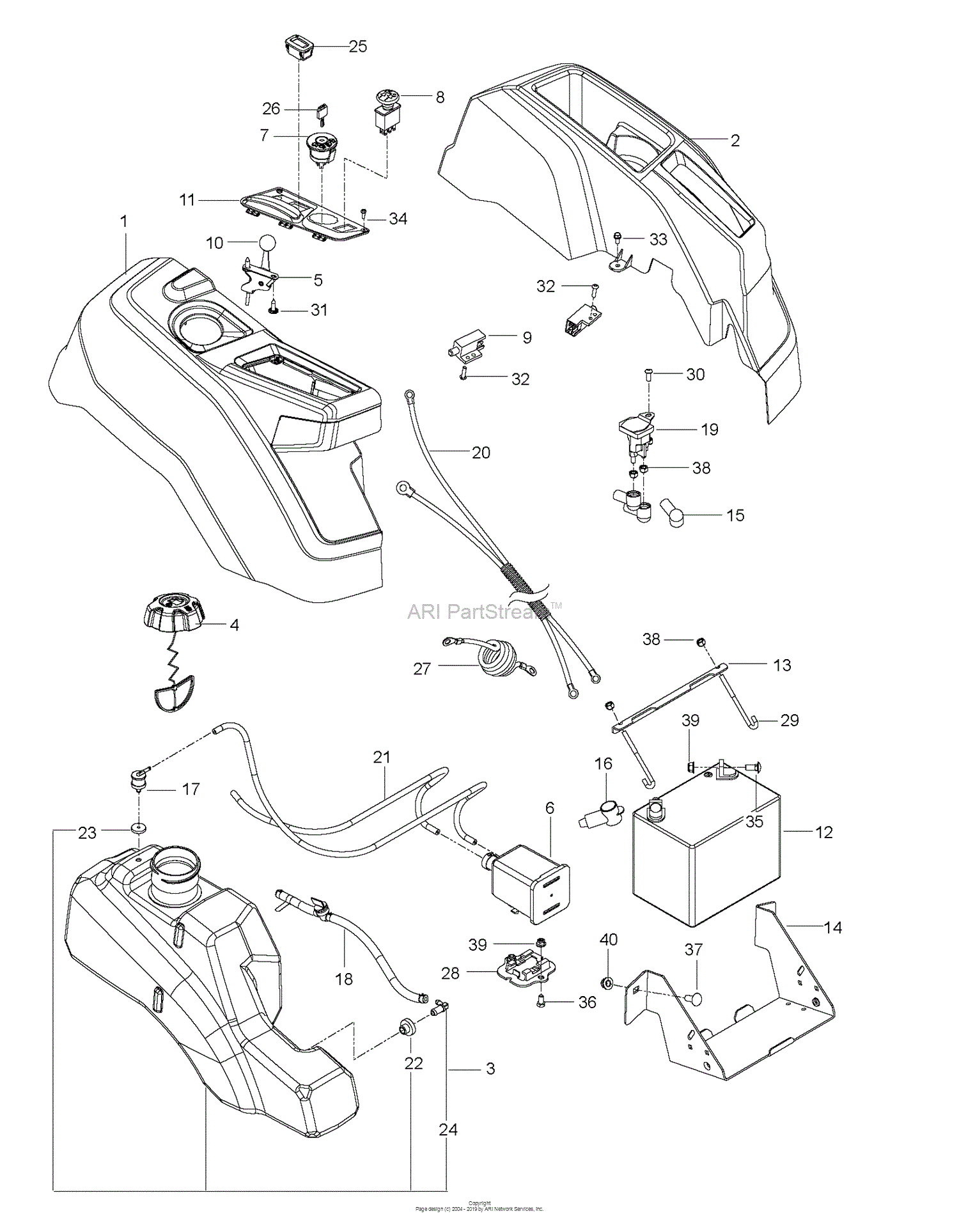 Husqvarna Z 246 96727160100 (201611) Parts Diagram for IGNITION SYSTEM