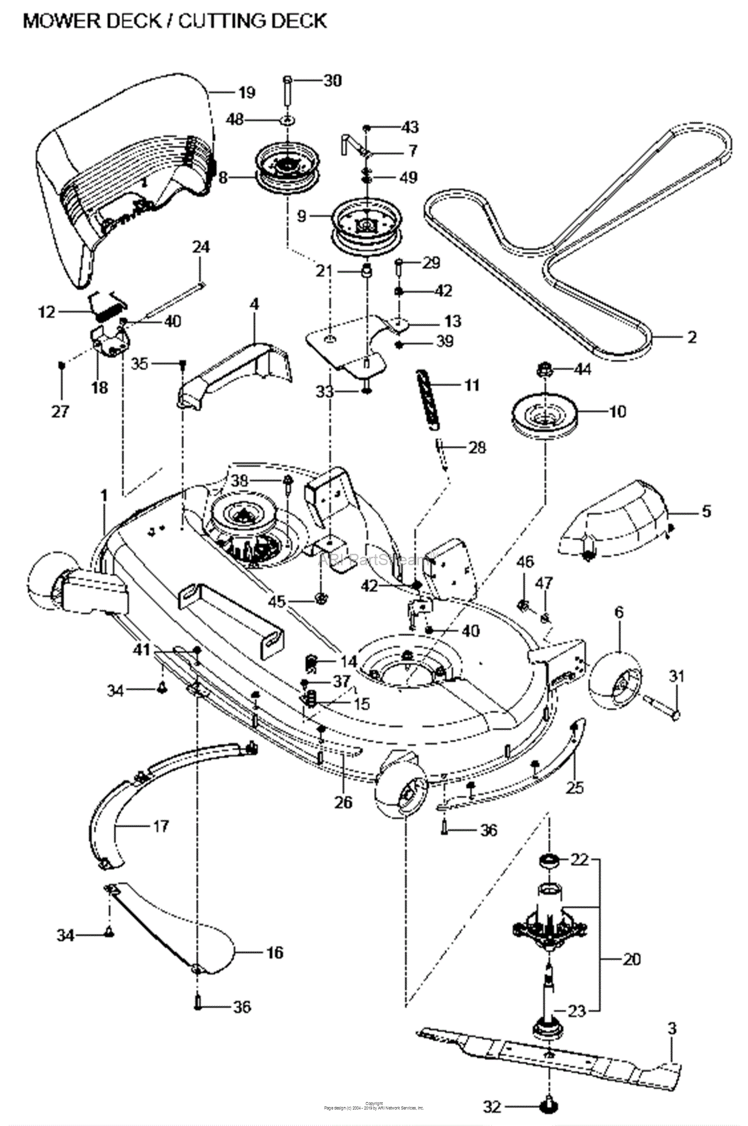 Husqvarna Z 246 - 96766540100 (2017-02) Parts Diagram for MOWER 