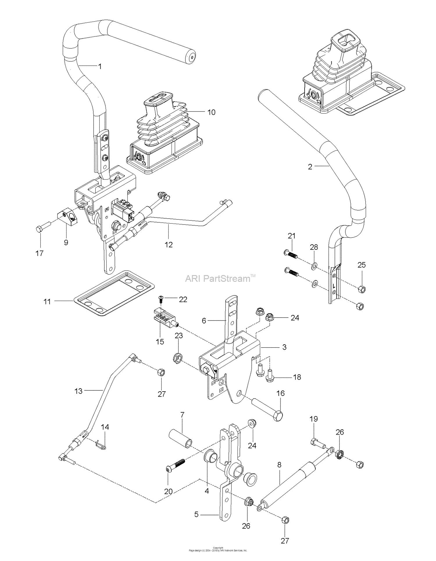 Husqvarna Z 254 96704520101 (201806) Parts Diagram for STEERING