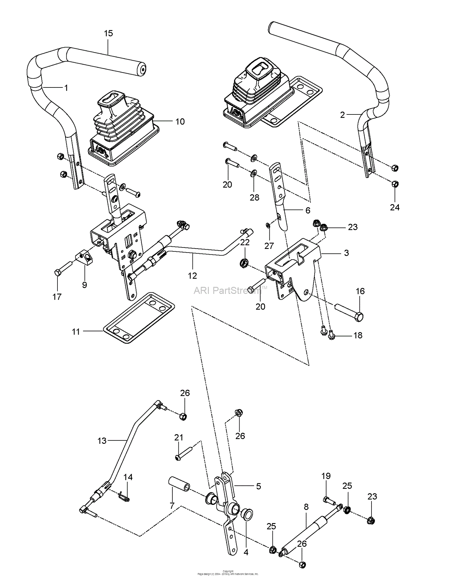 Husqvarna Z 254 96763850100 (201611) Parts Diagram for STEERING