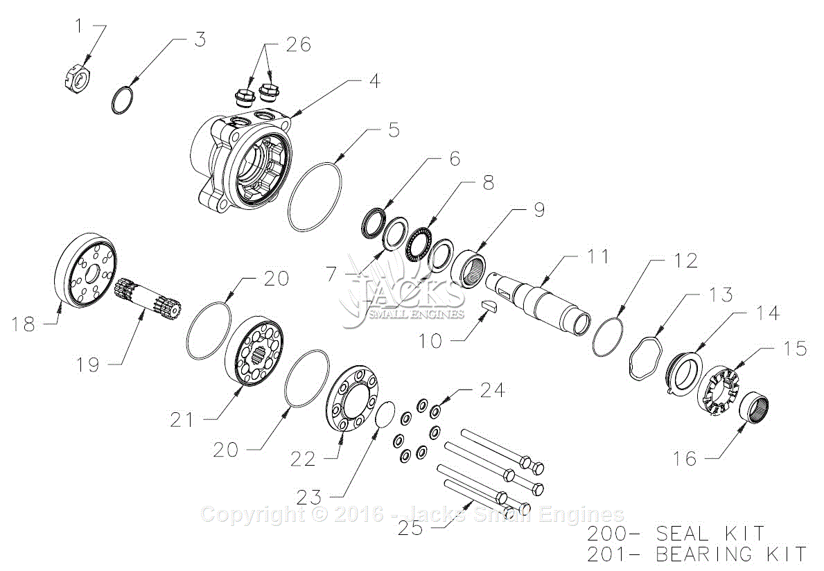 Hydro Gear HGM10E3058 Parts Diagram for Full Assembly