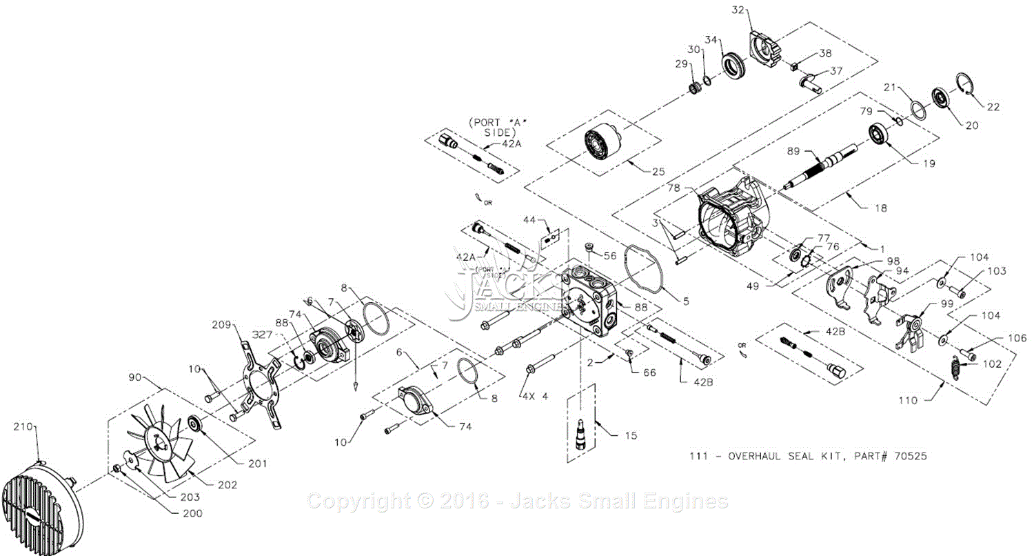 Hydro Gear PE-1HPR-DP1X-XXXX Parts Diagram for PE-1HPR-DP1X-XXXX ...