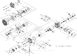 Hydro Gear PK Series Parts Diagram for PK-3KGG-NB1C-XLXX