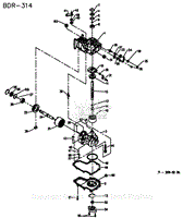 Hydro Gear BDR-314 Parts Diagram for Full Assembly