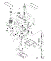 Jet Tools JDP-20MF Drill Press 354170 Parts Diagram for Parts List