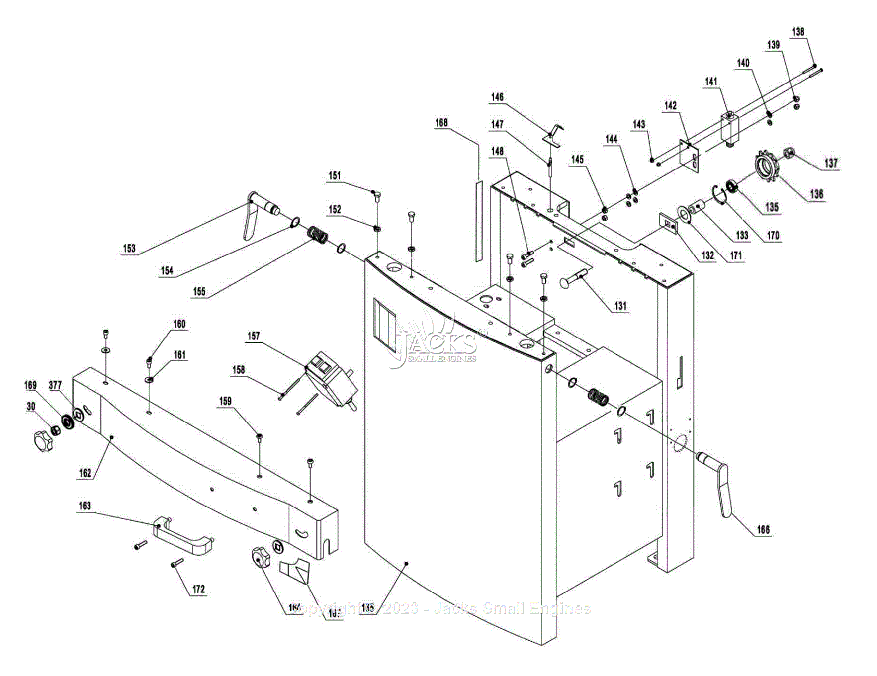 Jet Tools JJP12 JJP12HH Jointer Planer Parts Diagram for Parts List 4