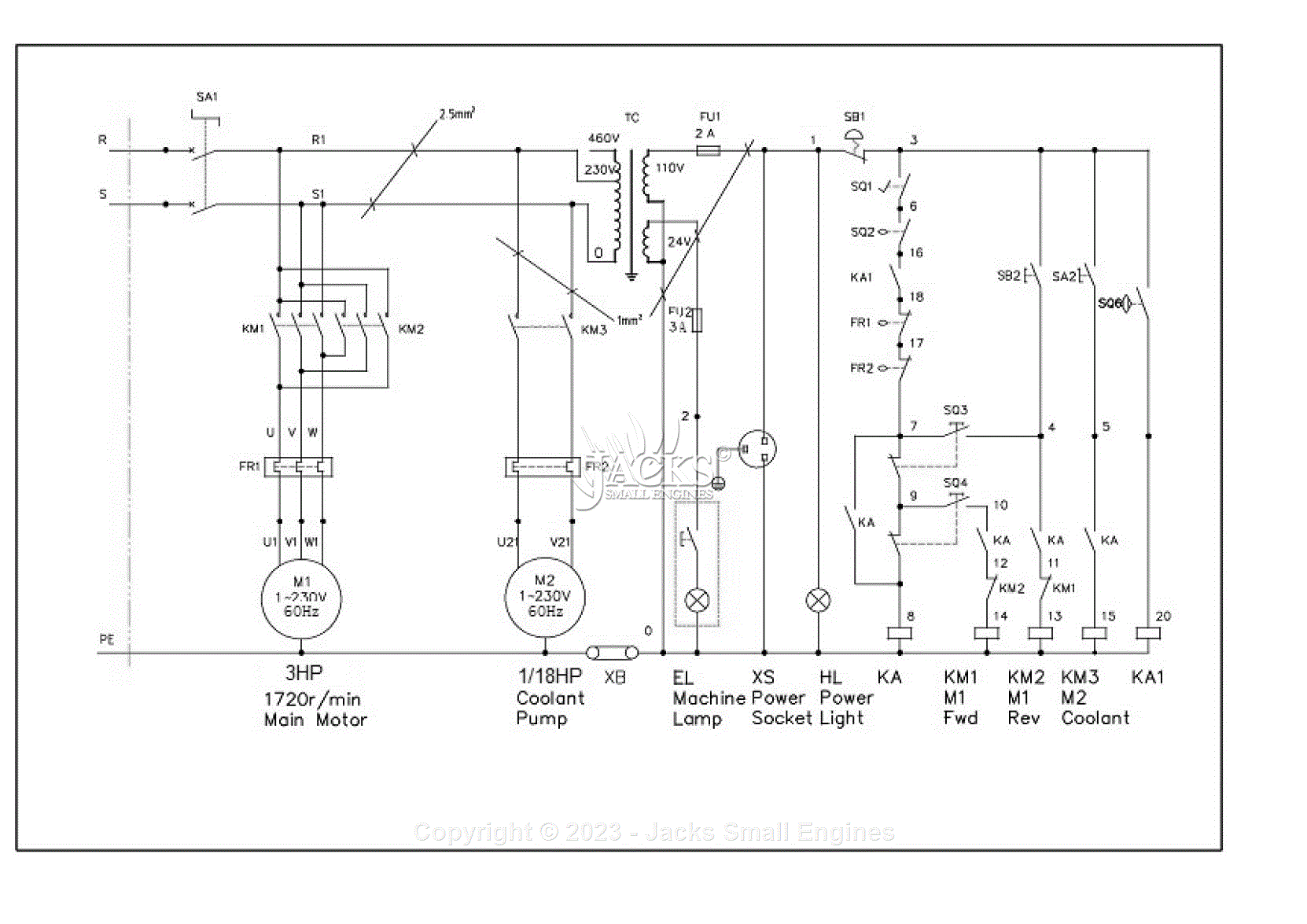 Jet Tools Gh W Gh W Lathes Parts Diagram For Wiring Diagram Phase