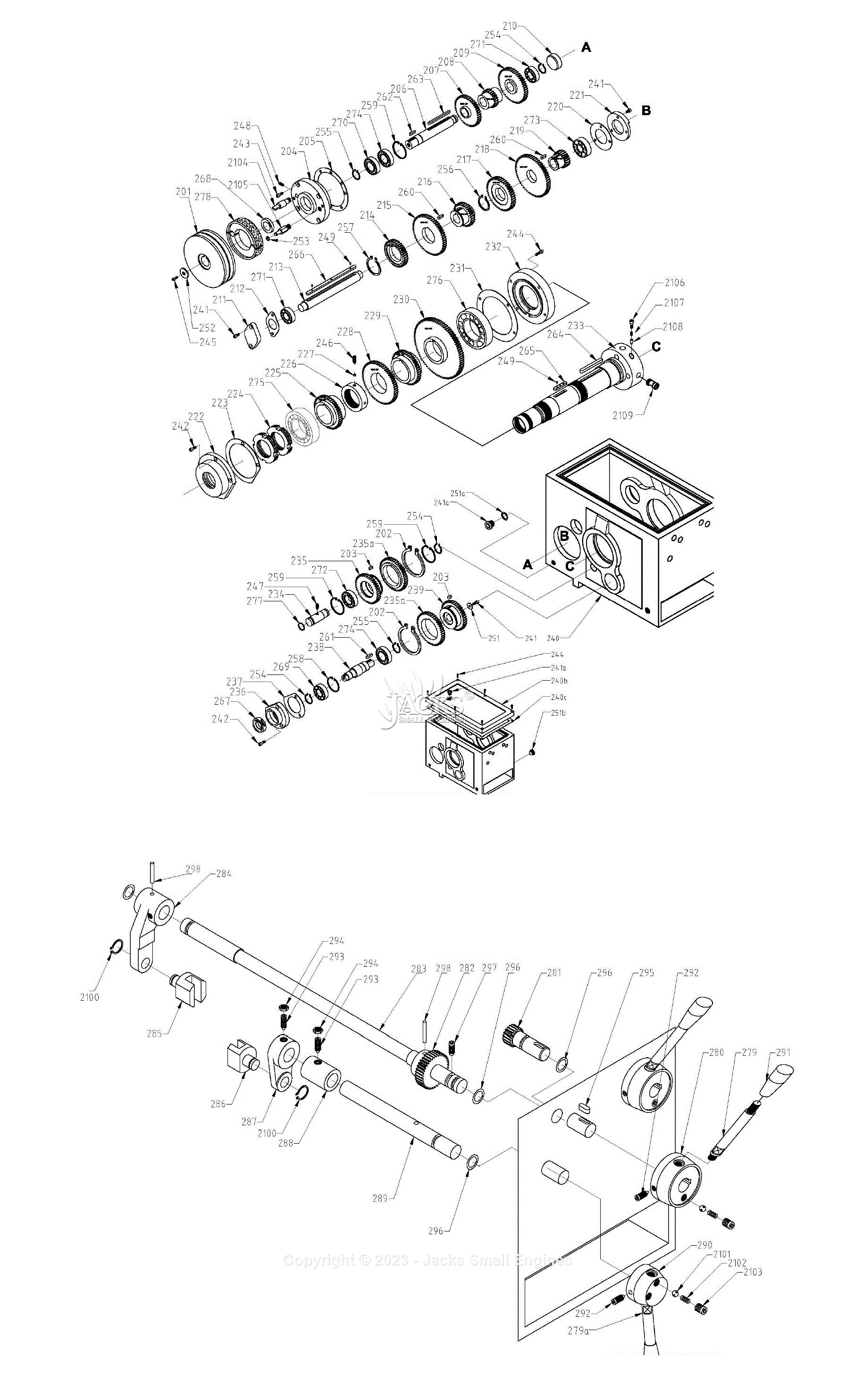 Jet Tools GHB-1236 Geared Head Bench Lathe 321236 Parts Diagram for ...