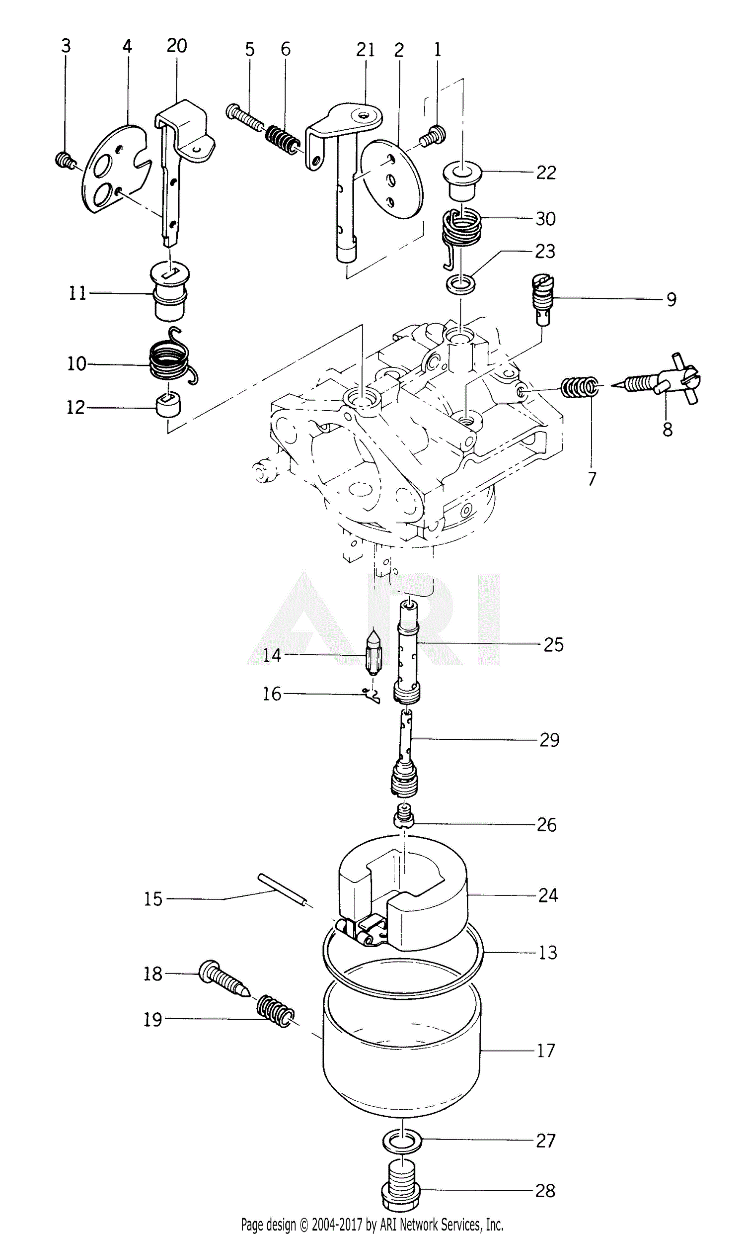 Kawasaki FB460V-BS05 4 Stroke Engine FB460V Parts Diagram ... v 8 engine diagram 