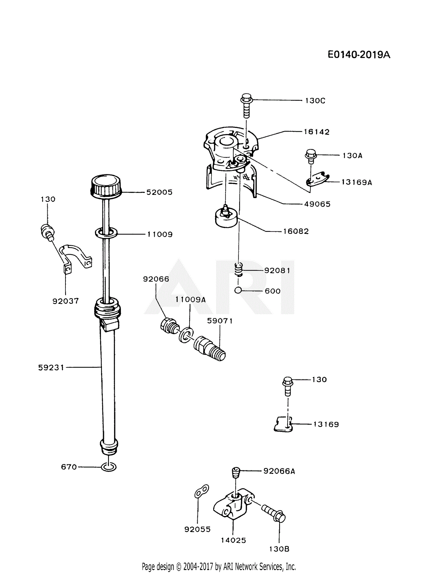 Kawasaki FB460V-AS17 4 Stroke Engine FB460V Parts Diagram for LUBRICATION-EQUIPMENT