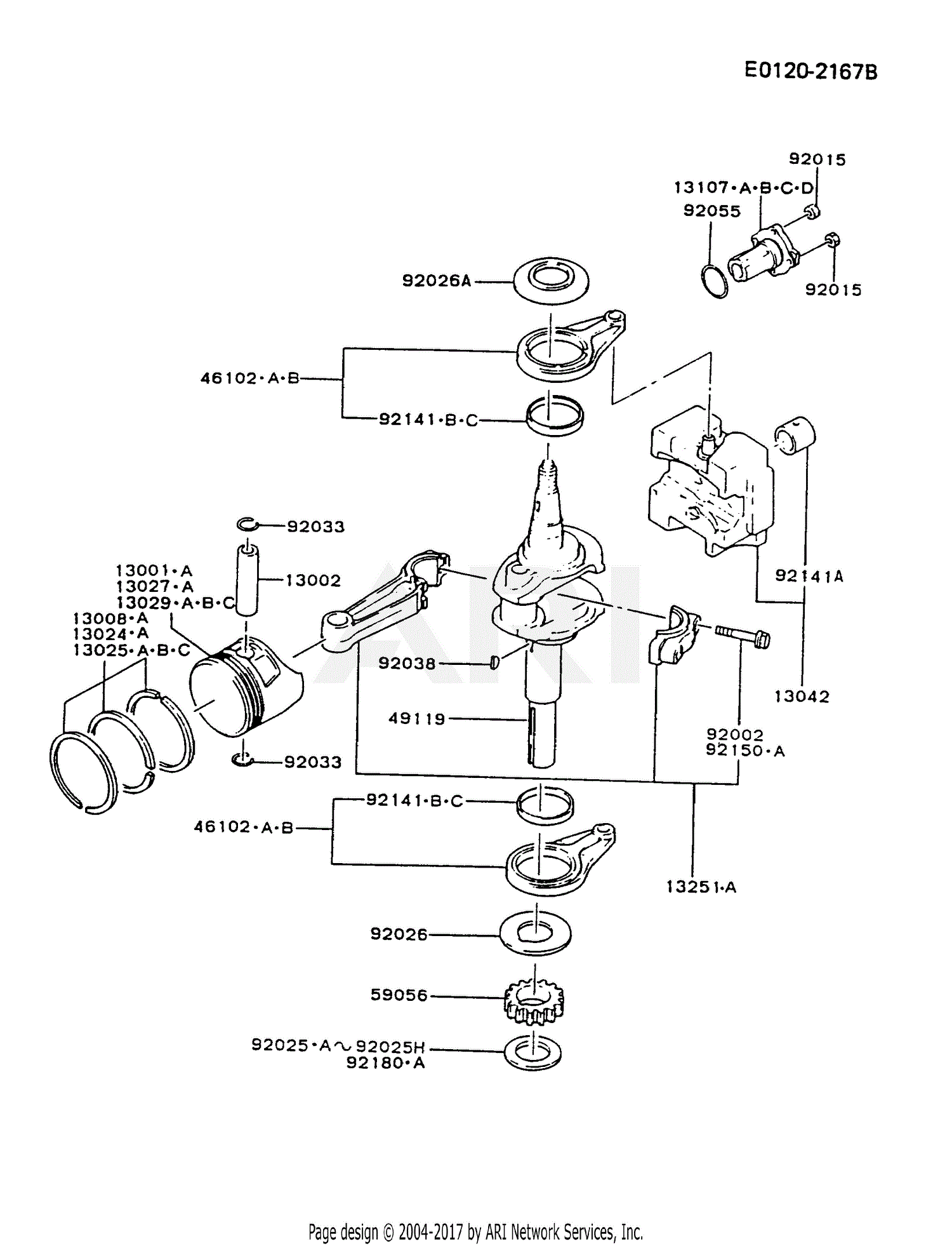 Kawasaki FB460V-GS14 4 Stroke Engine FB460V Parts Diagram ... 1 4 hp kawasaki engine diagram 