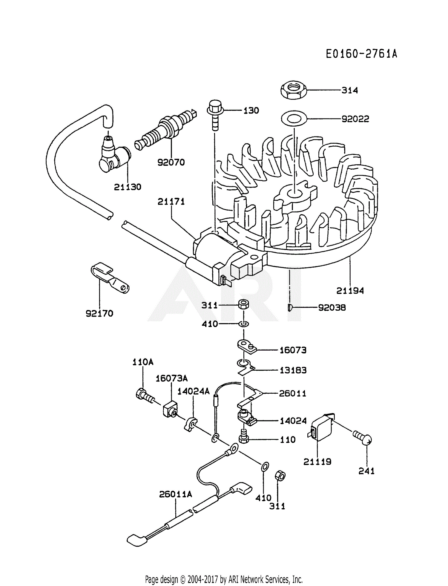 Kawasaki Fc150v-es08 4 Stroke Engine Fc150v Parts Diagram For Electric 