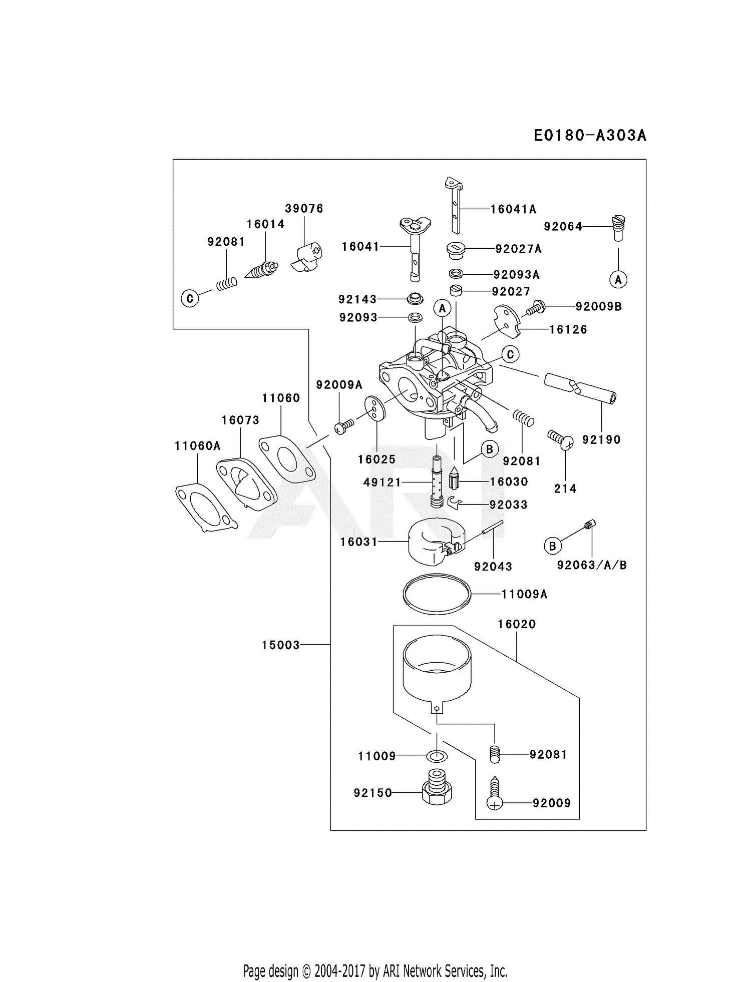 Kawasaki Fc150v Es28 4 Stroke Engine Fc150v Parts Diagram For Carburetor