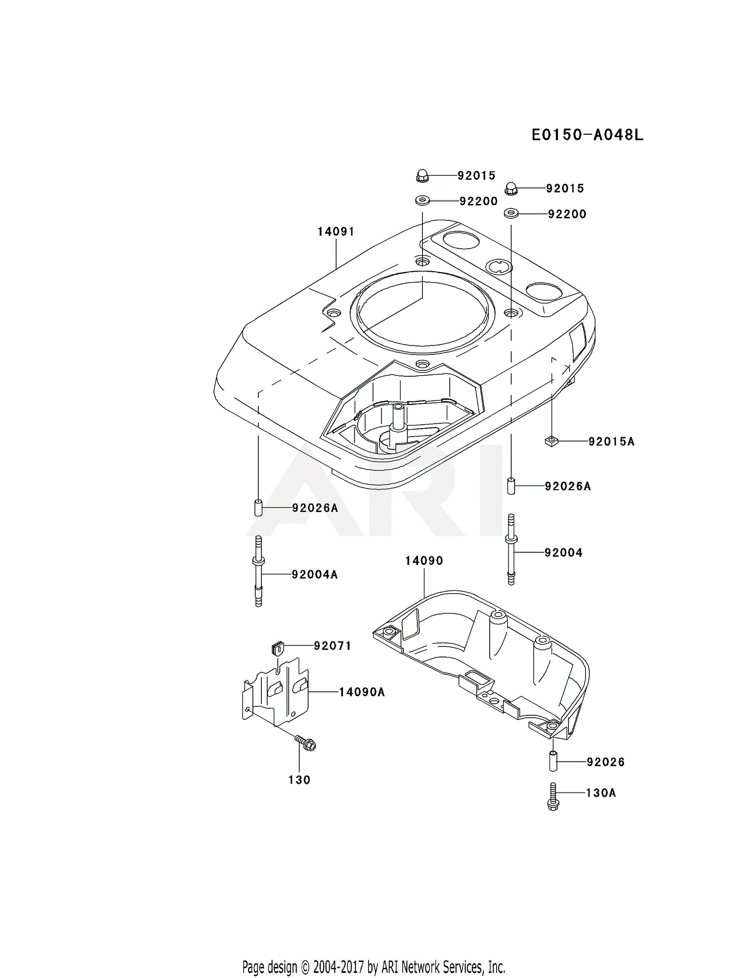 Kawasaki FC150V-ES32 4 Stroke Engine FC150V Parts Diagram for COOLING