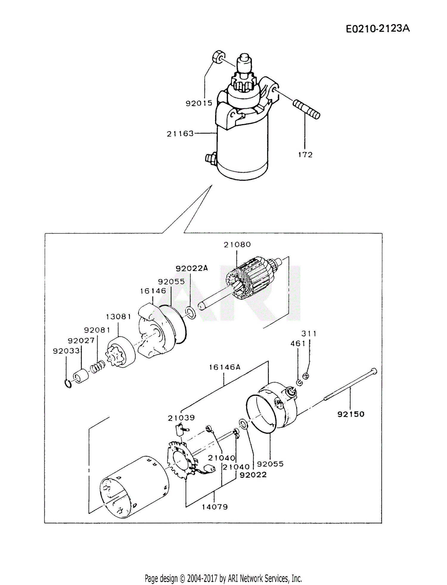 Kawasaki Fc290v As12 4 Stroke Engine Fc290v Parts Diagram For Starter