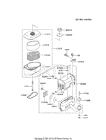 Kawasaki Fc290v As16 4 Stroke Engine Fc290v Parts Diagram For Starter