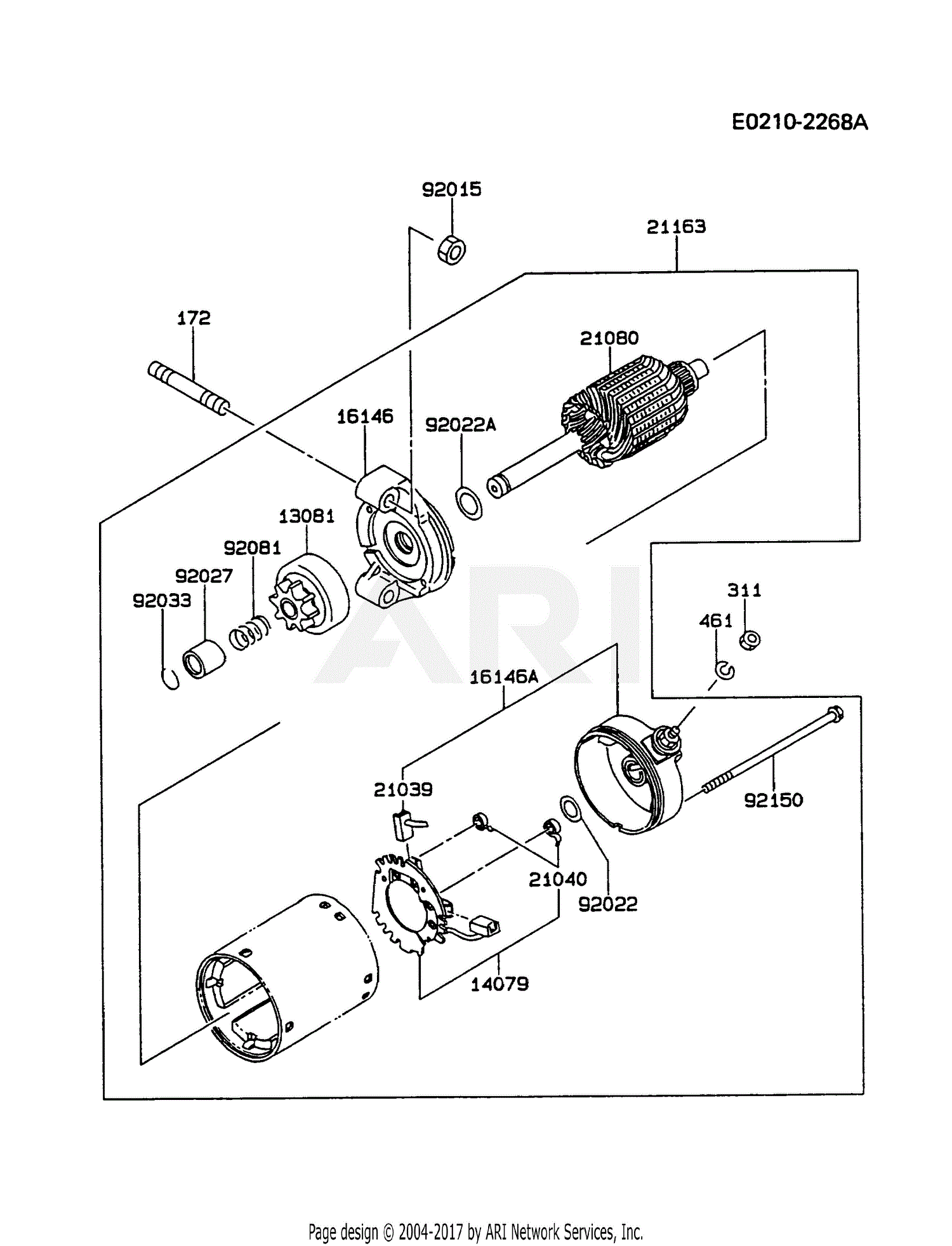 Kawasaki Fc290v Bs05 4 Stroke Engine Fc290v Parts Diagram For Starter