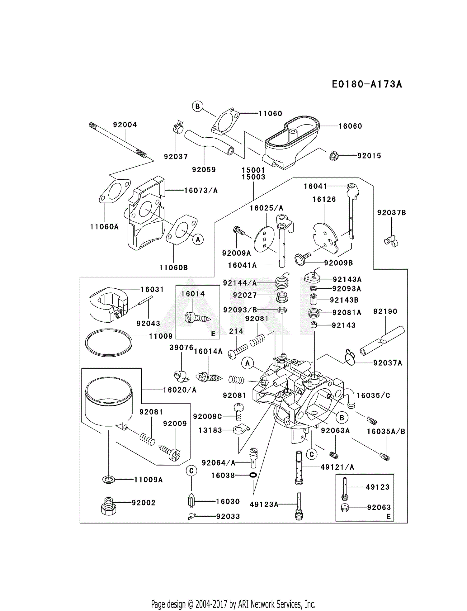 Kawasaki Fc290v Es04 4 Stroke Engine Fc290v Parts Diagram For Carburetor