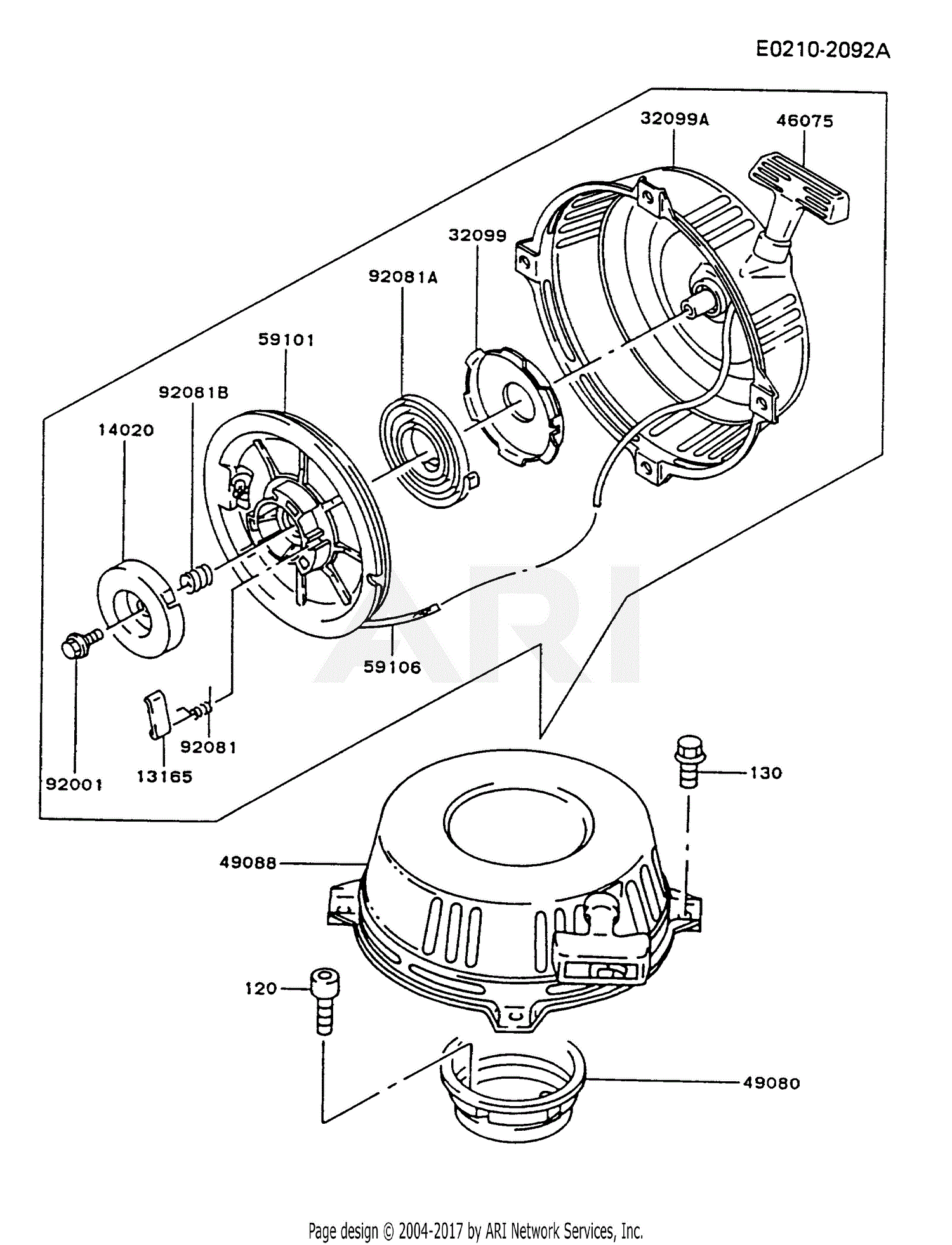 Kawasaki Fc4v As05 4 Stroke Engine Fc4v Parts Diagram For Starter