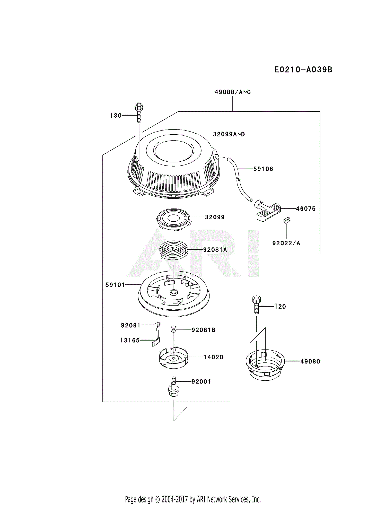 Kawasaki Fc4v Bs06 4 Stroke Engine Fc4v Parts Diagram For Starter