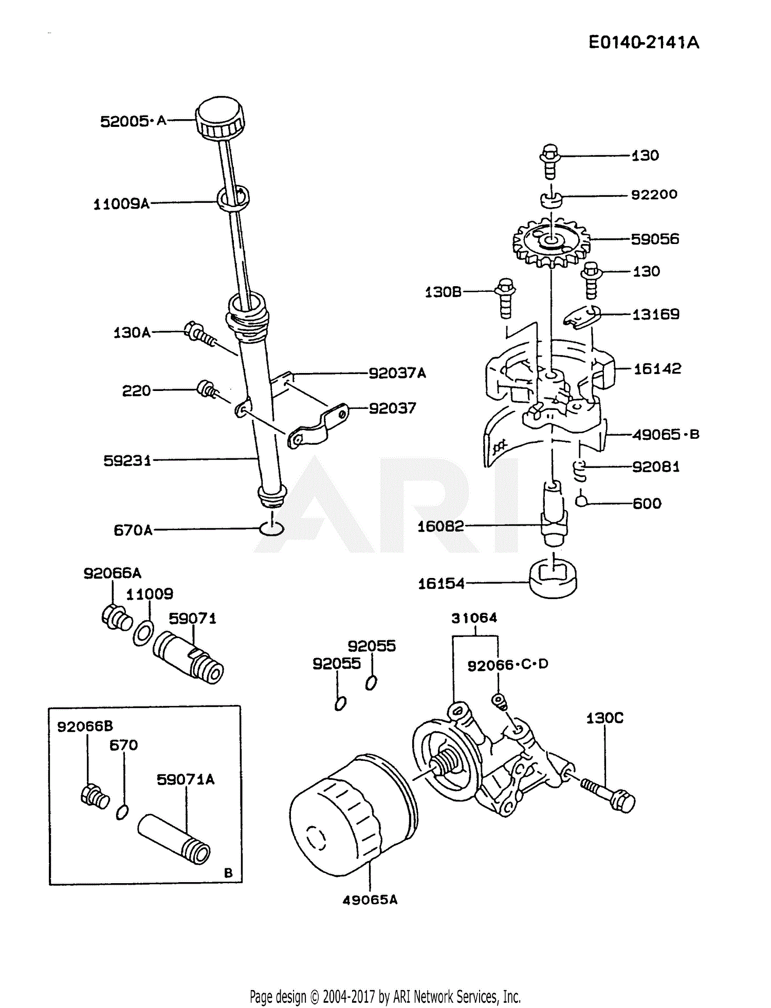 Kawasaki FC420V-BS08 4 Stroke Engine FC420V Parts Diagram for ...