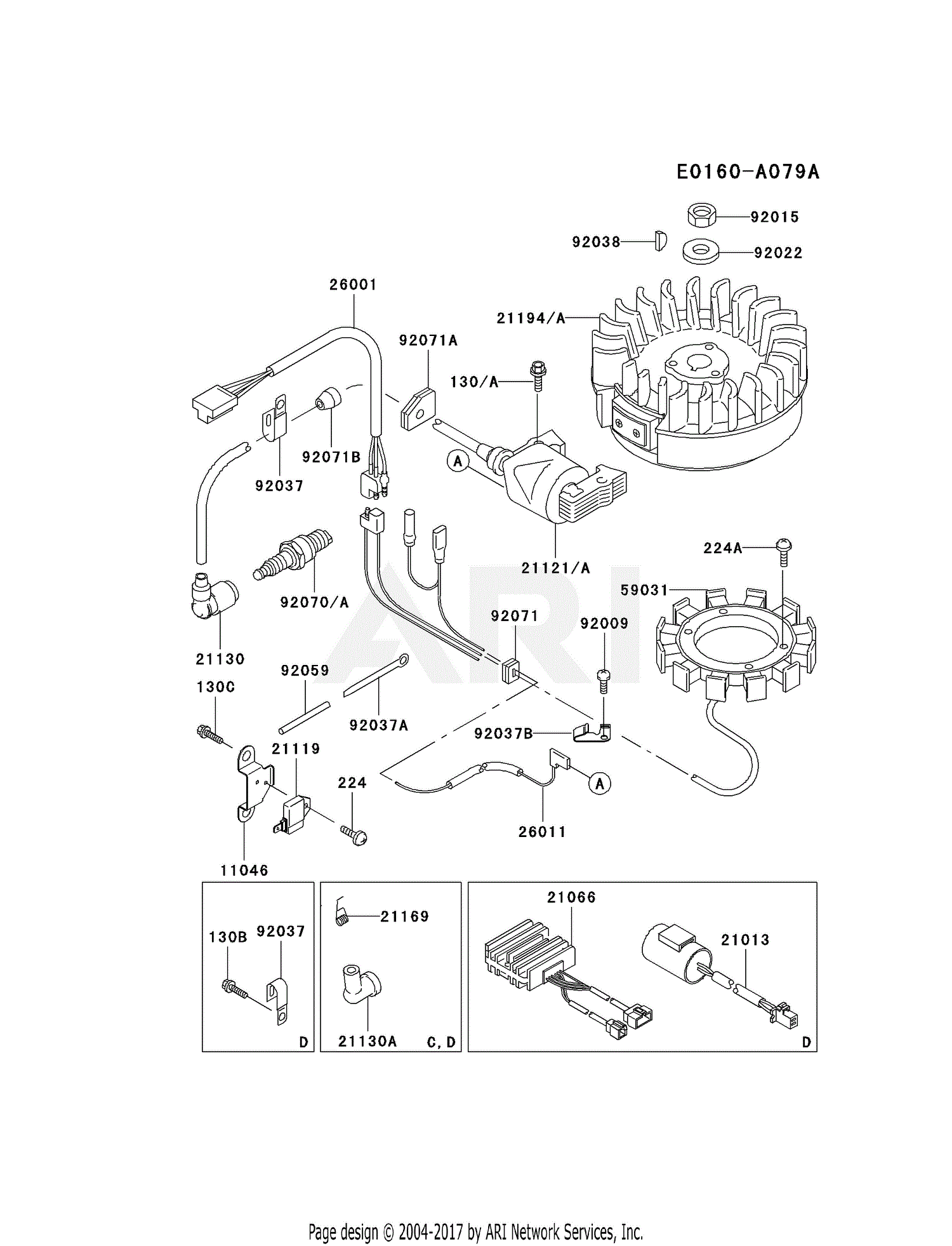 Kawasaki Fc4v Bs09 4 Stroke Engine Fc4v Parts Diagram For Electric Equipment