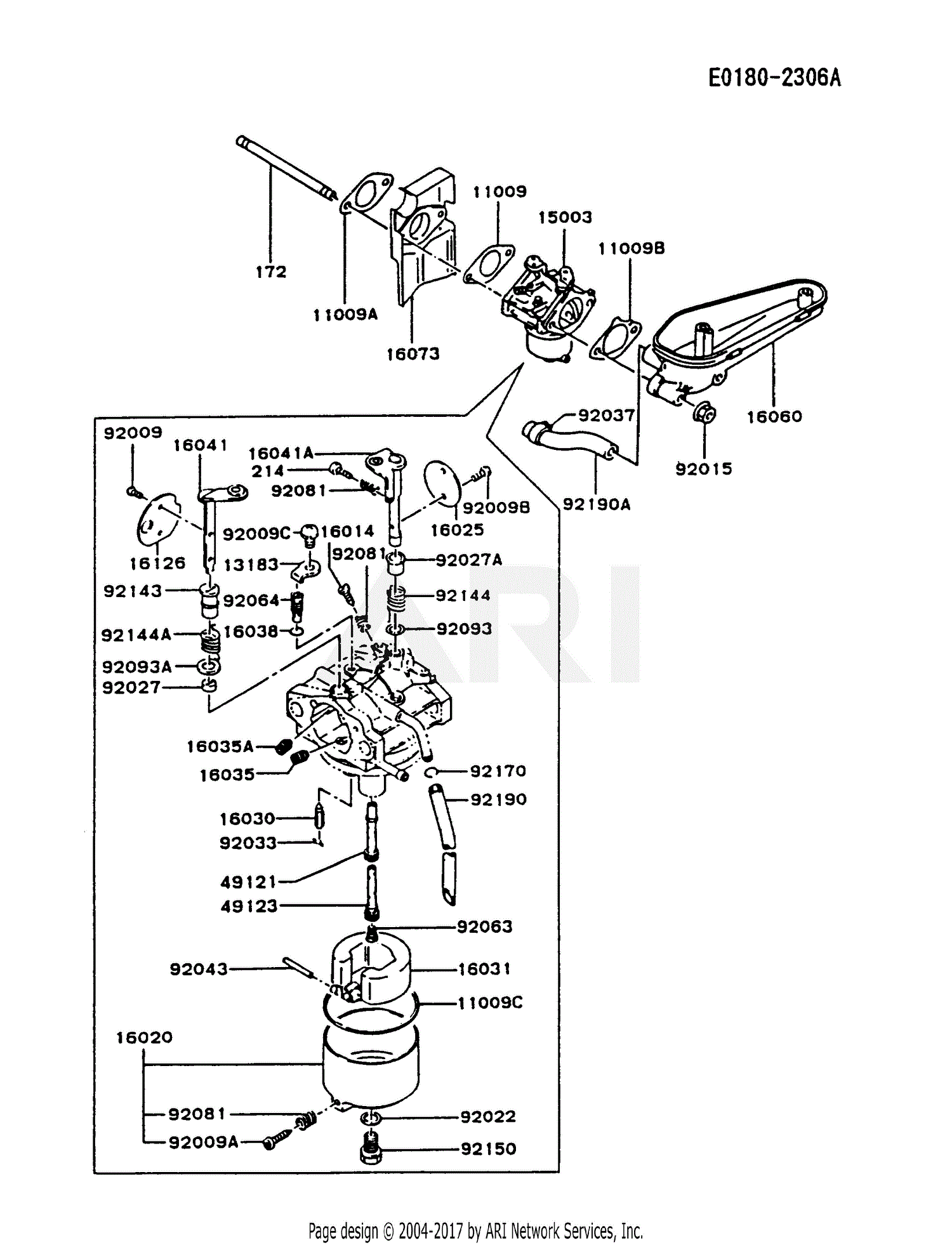 Kawasaki Fc4v Bs13 4 Stroke Engine Fc4v Parts Diagram For Carburetor