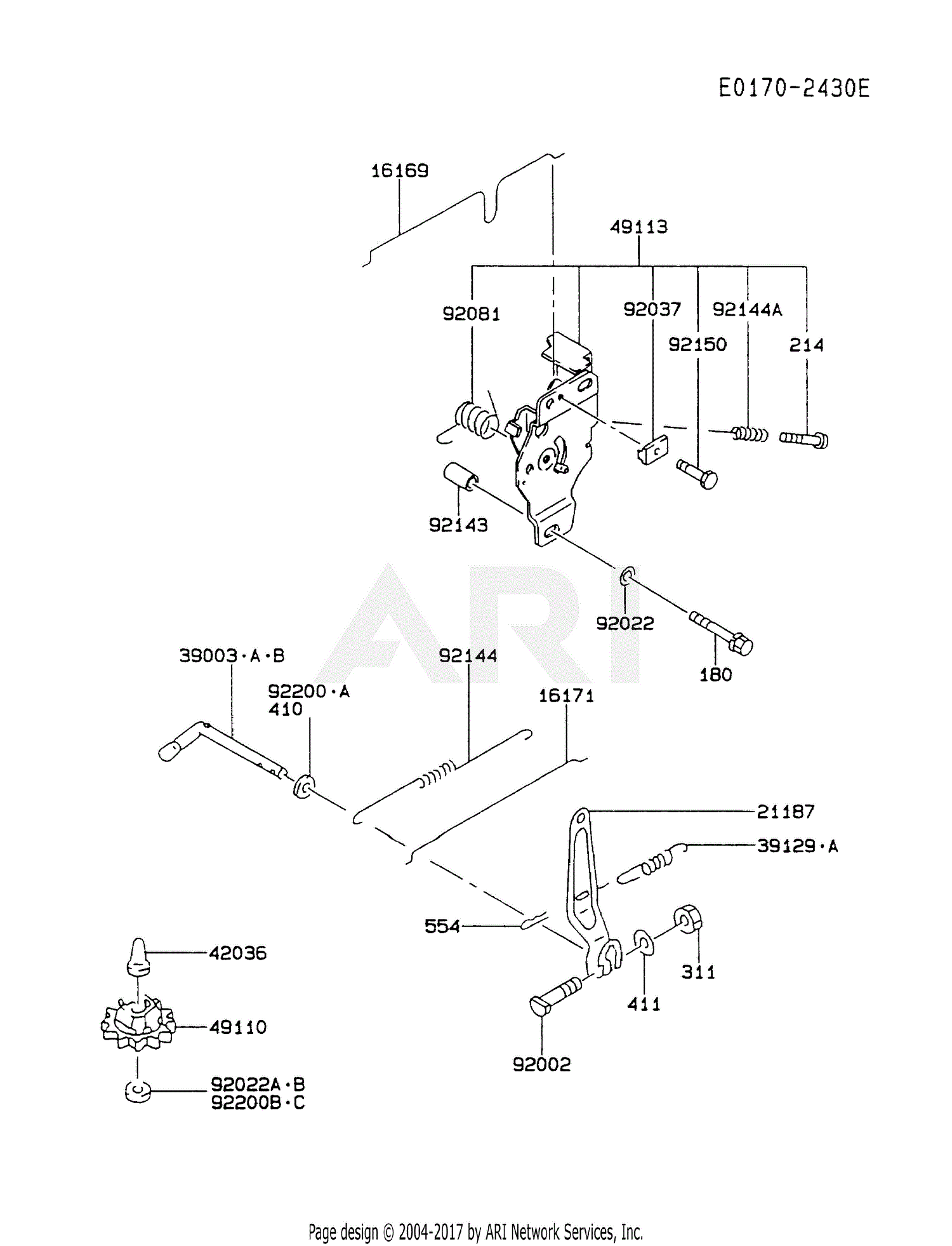 Kawasaki Fc420v Cs07 4 Stroke Engine Fc420v Parts Diagram For Control Equipment