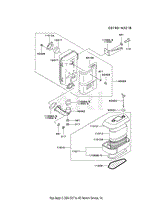 Kawasaki Fc4v Hs09 4 Stroke Engine Fc4v Parts Diagram For Air Filter Muffler
