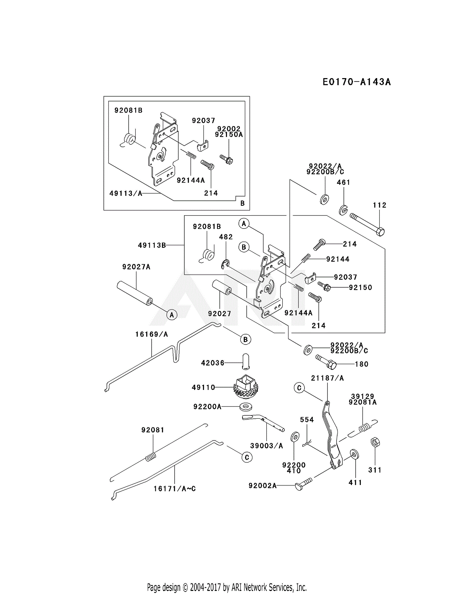 Kawasaki Fc540v Bs03 4 Stroke Engine Fc540v Parts Diagram For Control Equipment