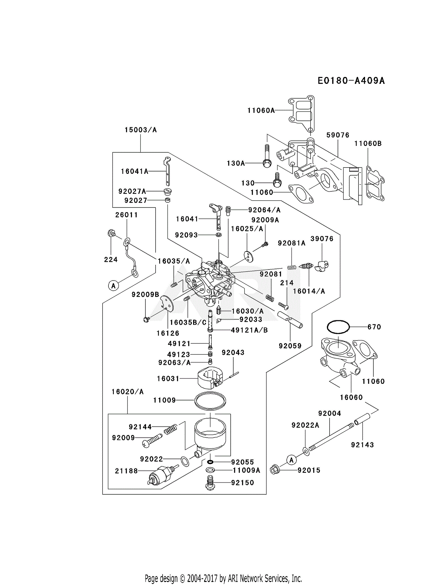 Kawasaki FD501V-CS01 4 Stroke Engine FD501V Parts Diagram ... john deere x320 wiring diagram 
