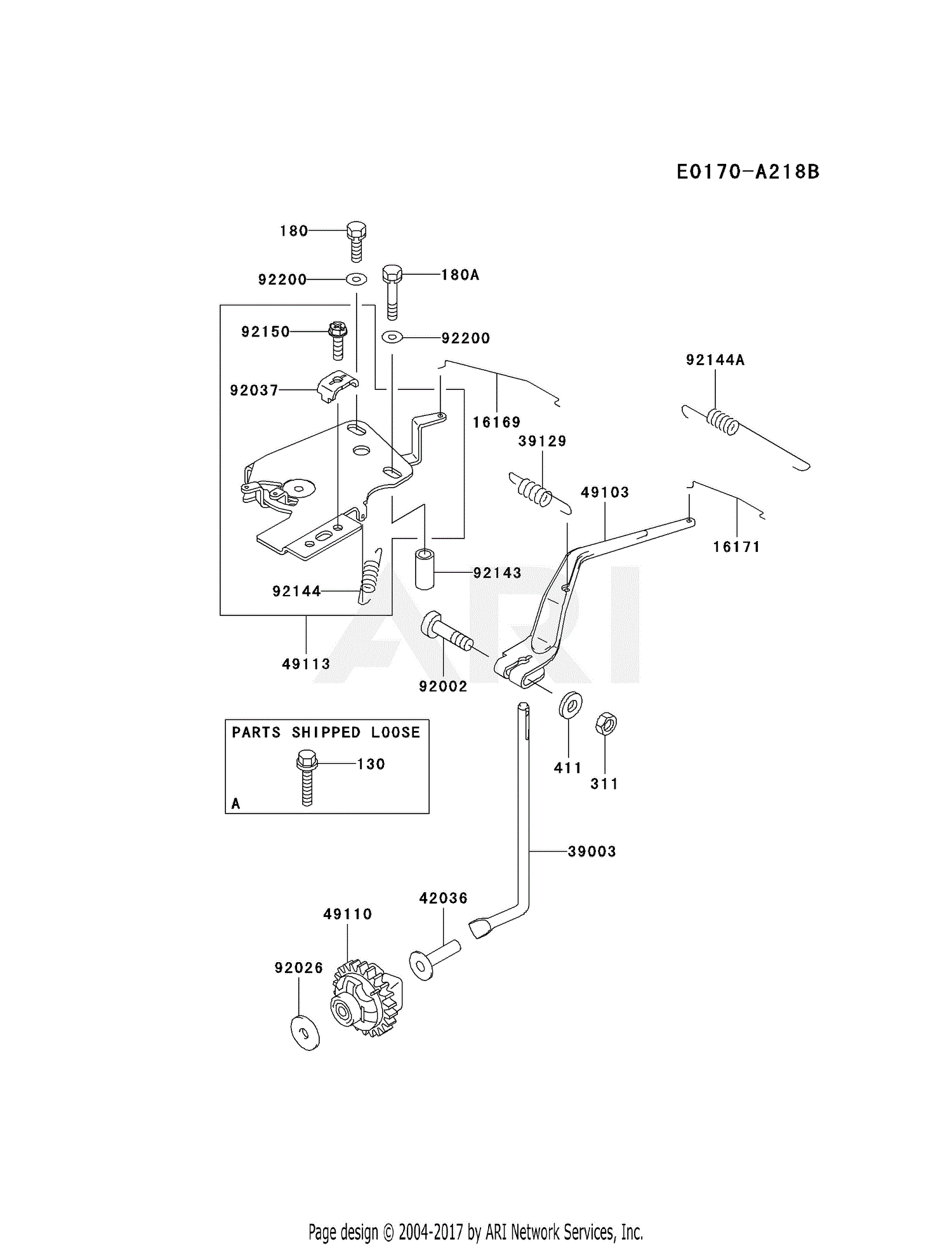 Kawasaki FD620D-DS17 4 Stroke Engine FD620D Parts Diagram  