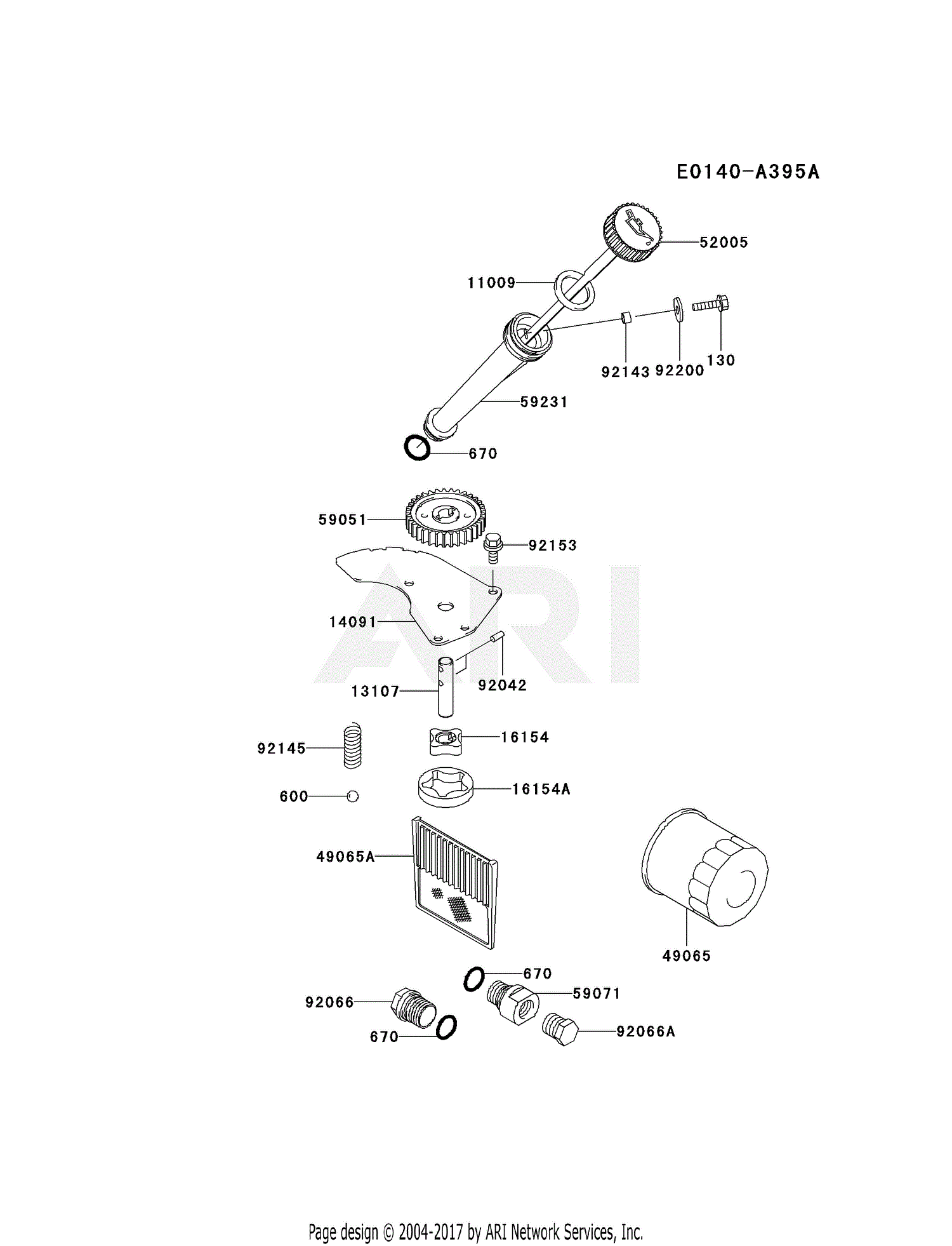 Kawasaki FD731V-AS06 4 Stroke Engine FD731V Parts Diagram for ...