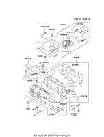  Kawasaki  FE350D AS18 4 Stroke Engine  FE350D Parts Diagram 